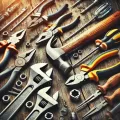 Dall e 2025 02 22 03 53 49 a highly detailed and vibrant image of hand tools including a hammer pliers wrenches and screwdrivers arranged neatly on a rustic wooden surface w